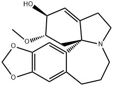 1,6-Didehydro-3α-methoxy-15,16-[methylenebis(oxy)]-11a-homoerythrinan-2β-ol结构式