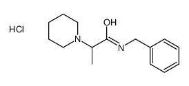 N-benzyl-2-piperidin-1-ylpropanamide,hydrochloride Structure