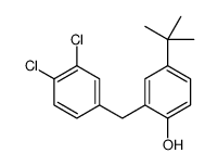 4-tert-butyl-2-[(3,4-dichlorophenyl)methyl]phenol结构式