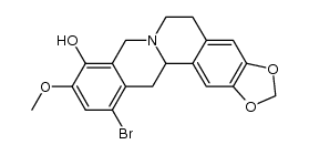 12-bromo-10-methoxy-5,8,13,13a-tetrahydro-6H-[1,3]dioxolo[4,5-g]isoquino[3,2-a]isoquinolin-9-ol Structure