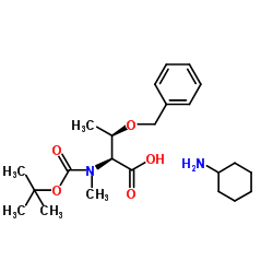 Boc-N-Me-Thr(Bzl)-OH·CHA structure