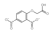 Acetic acid,2-(2,4-dinitrophenoxy)-结构式