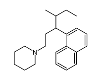 1-[4-Methyl-3-(1-naphtyl)hexyl]piperidine结构式