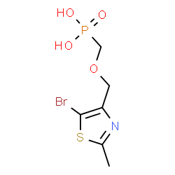 Phosphonic acid, [[(5-bromo-2-methyl-4-thiazolyl)methoxy]methyl]- (9CI)结构式