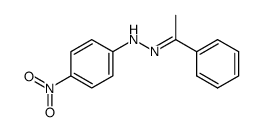 acetophenone p-nitrophenylhydrazone结构式