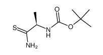 Carbamic acid, [(1R)-2-amino-1-methyl-2-thioxoethyl]-, 1,1-dimethylethyl ester结构式