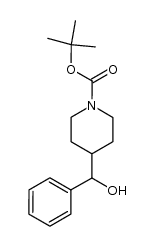 4-[羟基(苯基)甲基]哌啶-1-羧酸叔丁酯结构式