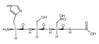 His-Ser-Asp-Gly结构式