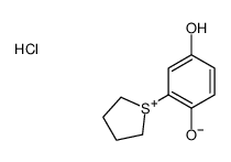 2-(thiolan-1-ium-1-yl)benzene-1,4-diol,chloride结构式