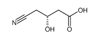 (R)-3-hydroxy-4-cyano-butyric acid结构式