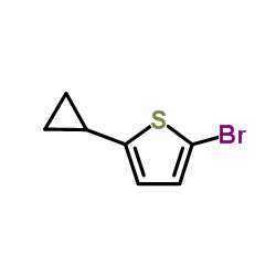 2-Bromo-5-(cycloprppyl)thiophene structure