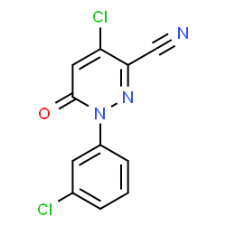 4-CHLORO-1-(3-CHLOROPHENYL)-6-OXO-1,6-DIHYDRO-3-PYRIDAZINECARBONITRILE picture