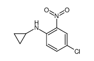 4-chloro-N-cyclopropyl-2-nitroaniline结构式