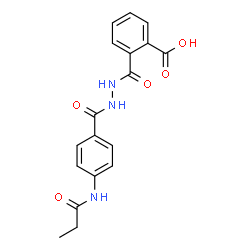 2-({2-[4-(Propionylamino)benzoyl]hydrazino}carbonyl)benzoic acid结构式