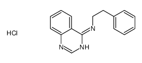 N-(2-phenylethyl)quinazolin-4-amine,hydrochloride Structure