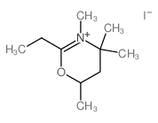 2-ethyl-3,4,4,6-tetramethyl-1-oxa-3-azoniacyclohex-2-ene结构式