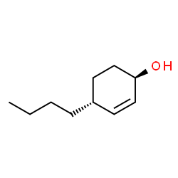 2-Cyclohexen-1-ol, 4-butyl-, (1R,4R)-rel- (9CI) structure