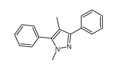 1,4-dimethyl-3,5-diphenylpyrazole Structure