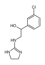 1-(3-chloro-phenyl)-2-(4,5-dihydro-1H-imidazol-2-ylamino)-ethanol结构式