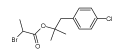 2-bromopropanoic acid 1-(4-chlorophenyl)-2-methyl-2-propylester Structure