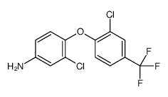 3-chloro-4-[2-chloro-4-(trifluoromethyl)phenoxy]aniline Structure