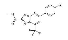 methyl 5-(4-chlorophenyl)-7-(trifluoromethyl)pyrazolo[1,5-a]pyrimidine-2-carboxylate Structure