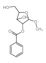 [4-hydroxy-5-(hydroxymethyl)-2-methoxy-oxolan-3-yl] benzoate Structure