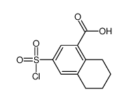 3-chlorosulfonyl-5,6,7,8-tetrahydronaphthalene-1-carboxylic acid Structure