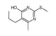 6-methyl-2-methylsulfanyl-5-propyl-1H-pyrimidin-4-one结构式