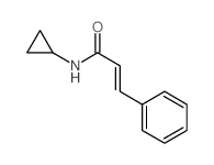 N-cyclopropyl-3-phenyl-prop-2-enamide structure