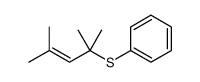 2,4-dimethylpent-3-en-2-ylsulfanylbenzene Structure