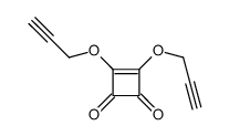 3,4-bis(prop-2-ynoxy)cyclobut-3-ene-1,2-dione Structure