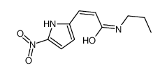 3-(5-nitro-1H-pyrrol-2-yl)-N-propylprop-2-enamide结构式