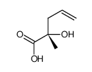 (2S)-2-hydroxy-2-methylpent-4-enoic acid结构式