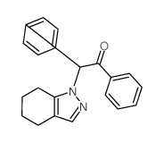 1,2-diphenyl-2-(4,5,6,7-tetrahydroindazol-1-yl)ethanone Structure