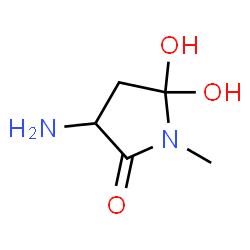 2-Pyrrolidinone, 3-amino-5,5-dihydroxy-1-methyl- (9CI)结构式