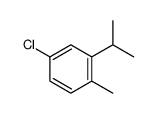 4-chloro-1-methyl-2-propan-2-ylbenzene结构式