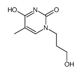 1-(3-hydroxypropyl)-5-methylpyrimidine-2,4-dione结构式