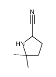 5,5-dimethylpyrrolidine-2-carbonitrile Structure