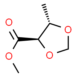 1,3-Dioxolane-4-carboxylicacid,5-methyl-,methylester,trans-(9CI) Structure