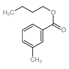 Benzoic acid, 3-methyl-, butyl ester结构式