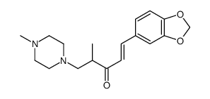 1-(1,3-Benzodioxol-5-yl)-4-methyl-5-(4-methyl-1-piperazinyl)-1-penten-3-one picture