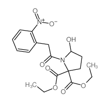 diethyl 5-hydroxy-1-[2-(2-nitrophenyl)acetyl]pyrrolidine-2,2-dicarboxylate picture