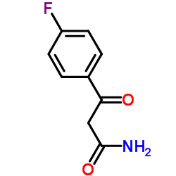 3-(4-氟苯基)-3-氧代丙酰胺结构式