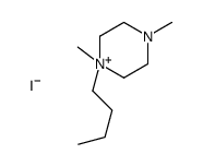 1-butyl-1,4-dimethylpiperazin-1-ium,iodide Structure