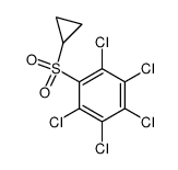 pentachlorophenyl cyclopropyl sulfone Structure