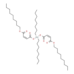 nonyl (Z,Z)-6,6-dioctyl-4,8,11-trioxo-5,7,12-trioxa-6-stannahexacosa-2,9-dienoate结构式