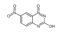 3-hydroxy-7-nitro-1,2,4-benzotriazine-1-oxide结构式