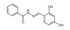 Benzoic acid N'-[(2,4-dihydroxyphenyl)methylene] hydrazide Structure