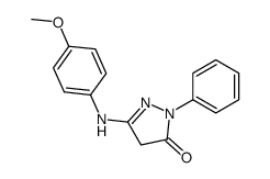 5-(4-methoxyanilino)-2-phenyl-4H-pyrazol-3-one Structure